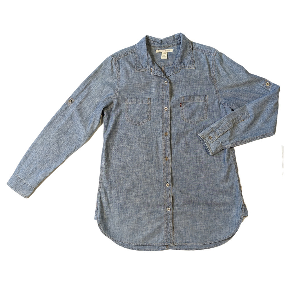Levi's San Francisco Tunic Length Chambray Shirt Size Medium